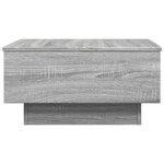 vidaXL Table basse sonoma gris 60x45x31 cm bois d'ingénierie