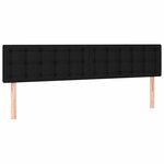 VidaXL Cadre de lit ottoman avec matelas noir 160x200 cm tissu