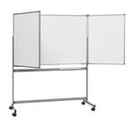 Tableau blanc tryptique mobile MAULpro 100 x 150 cm Gris MAUL