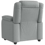 vidaXL Fauteuil inclinable Gris clair Tissu