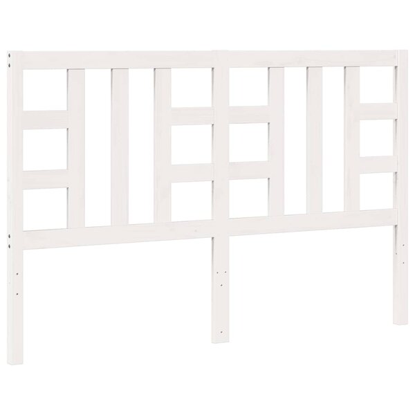 vidaXL Tête de lit Blanc 156x4x100 cm Bois massif de pin