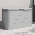 vidaXL Boîte à coussins d'extérieur gris 77 5x44 5x53 cm polypropylène