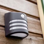 Luxform lampe murale de jardin à led solaire intelligente seine