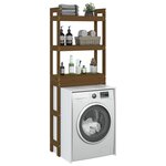 vidaXL Étagère de toilette Marron miel 63x26x171 cm Bois de pin massif