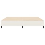 vidaXL Lit à ressorts Crème 200 x 200 cm Tissu en velours côtelé