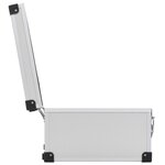 vidaXL Étui de CD pour 40 CD Aluminium ABS Argenté