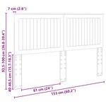 vidaXL Tête de lit Chêne Sonoma 150 cm Bois d'ingénierie