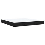 vidaXL Sommier à lattes de lit avec matelas Noir 180x200 cm Velours