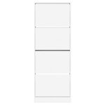 vidaXL Armoire à chaussures blanc 60x21x163 5 cm bois d'ingénierie
