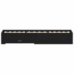vidaXL Cadre de lit Chêne noir 90 x 190 cm Bois d'ingénierie