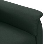 vidaXL Fauteuil inclinable Vert foncé Tissu