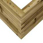 vidaXL Jardinière 70x70x45 5 cm bois de pin imprégné