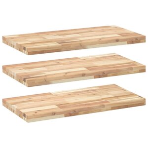 vidaXL Étagères flottantes 3 Pièces 60x40x4 cm acacia massif non traité