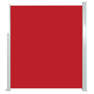vidaXL Auvent latéral rétractable de patio 140x500 cm Rouge