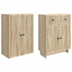 vidaXL Ensemble de Meubles 2 Pièces 66 x 34 5 x 90 cm Bois d'ingénierie