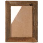 vidaXL Cadres photo 2 Pièces 34x40cm Bois de récupération solide et verre