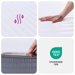 vidaXL Matelas en mousse moyennement doux 90x200 cm