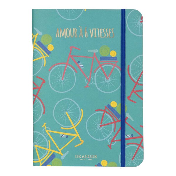 Carnet A5 Imprimé Vélo - Draeger paris