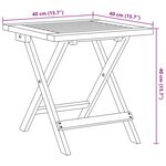 vidaXL Chaises pliables de jardin lot de 2 et table rouge bois massif