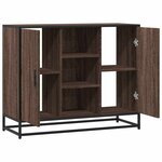 vidaXL Buffet chêne marron 92x35x76 cm Bois d'ingénierie
