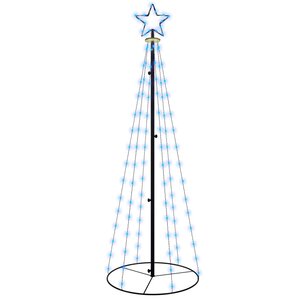 vidaXL Arbre de Noël cône 108 LED Bleues 70x180 cm