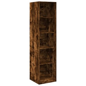 vidaXL Garde-robe chêne fumé 50x50x200 cm bois d'ingénierie