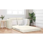 vidaXL Canapé-Lit Crème 148 x 71 x 83 cm Velours