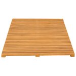 vidaXL Tapis de bain Uni Marron 100 x 55 cm bois
