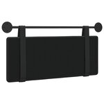 vidaXL Tête de lit suspendue Noir Simili cuir