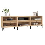 vidaXL Meuble TV chêne sonoma 150x30x44 5 cm bois d'ingénierie