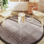 vidaXL Tapis d'extérieur ARAKIL marron Ø200 cm PP