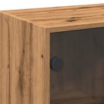 vidaXL Buffet haut avec portes chêne artisanal bois d'ingénierie