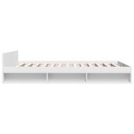 vidaXL Cadre de lit avec tiroirs sans matelas blanc 150x200 cm