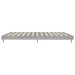 vidaXL Cadre de lit sans matelas sonoma gris 200x200 cm