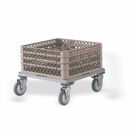 Chariot de transport pour casiers à vaisselle sans anse 560 x 600 mm - pujadas -  - inox
