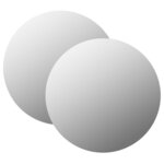 vidaXL Miroirs muraux 2 Pièces 40 cm Rond Verre