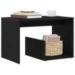 vidaXL Table d'appoint Chêne noir 59 x 36 x 38 cm Bois d'ingénierie
