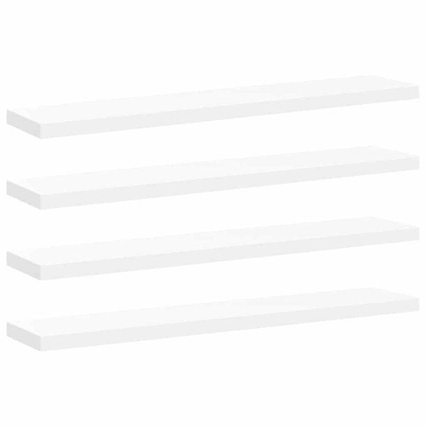 vidaXL Étagères murales flottantes 4 Pièces blanc 120x23 5x3 8 cm MDF