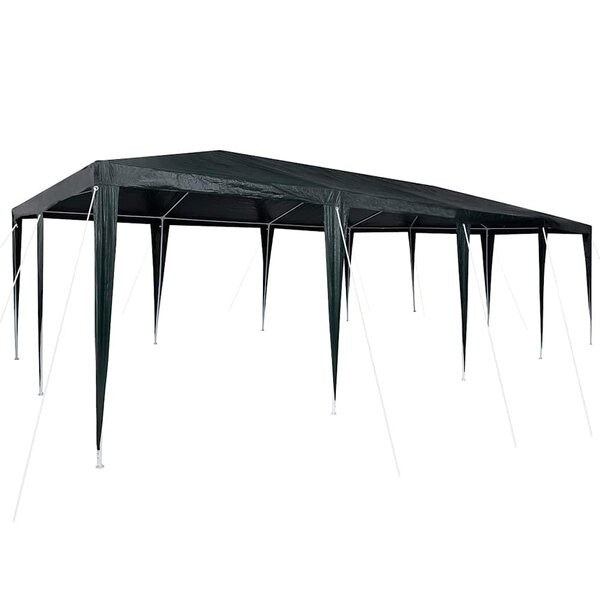 vidaXL Tente de fête Vert et blanc 800 x 400 x 266 cm