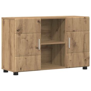 vidaXL Buffet avec porte FLORIN Chêne artisanal 88 5 x 30 5 x 55 5 cm