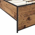 vidaXL Cadre de lit Bois ancien 80 x 200 cm Bois d'ingénierie