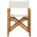 vidaXL Chaises de jardin pliables lot de 6 blanc crème tissu