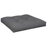 vidaXL Coussins de palette lot de 2 anthracite tissu