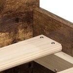 vidaXL Cadre de lit sans matelas chêne fumé 100x200 cm