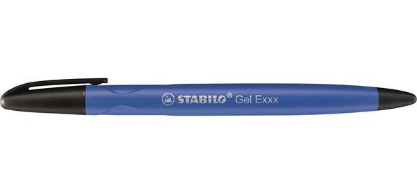 Stylo Roller Effaçable Gel Exxx Rechargeable Pte Moyenne Bleu STABILO