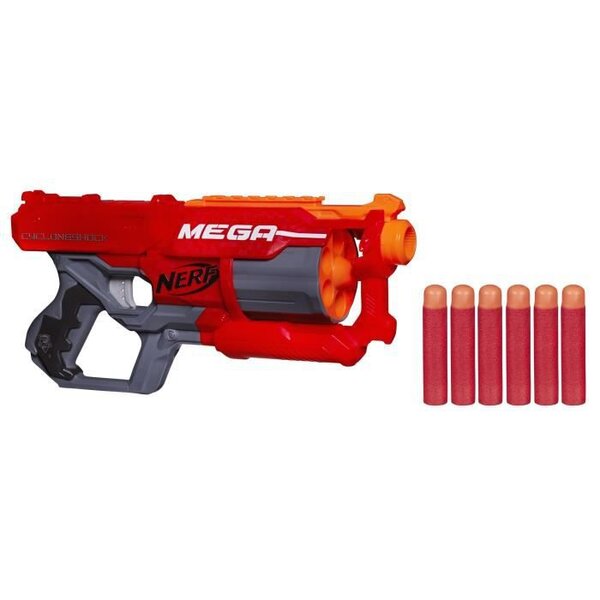 Nerf Mega Cycloneshock et Flechettes Nerf Mega Officielles