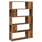 vidaXL Bibliothèque/Séparateur de pièce vieux bois 100x24x155 cm
