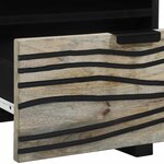 vidaXL Cabinet de chevet 2 Pièces Blanc et noir 40 x 33 x 46 cm