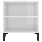 vidaXL Meuble TV Blanc brillant 102x44 5x50 cm Bois d'ingénierie