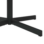 vidaXL Chaise pivotante Noir 63 x 75 x 76 cm tissu